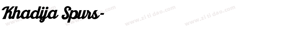 Khadija Spurs字体转换